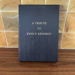 A Tribute To John F. Kennedy Hardcover Book w/ Slipcase 1964 First Edition